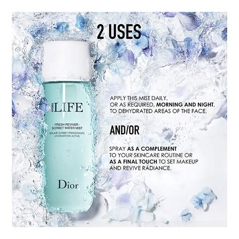 dior hydra life sorbet water mist spray|Sorbet water mist: activates and boosts hydration .